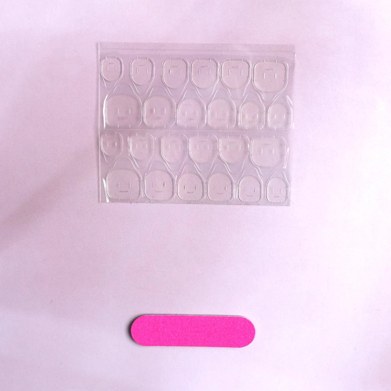 24pcs Medium Square White French Fake Bow Nails  Detachable And Reusable Jelly Glue 1pc Cuticle Pusher