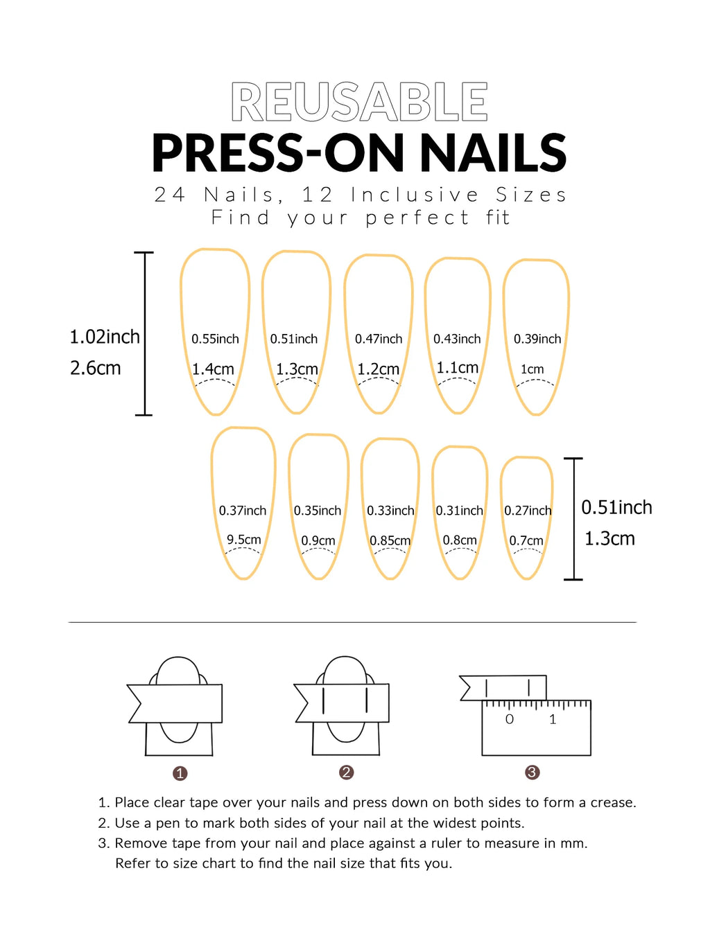 24pcs Medium Square White French Fake Bow Nails  Detachable And Reusable Jelly Glue 1pc Cuticle Pusher