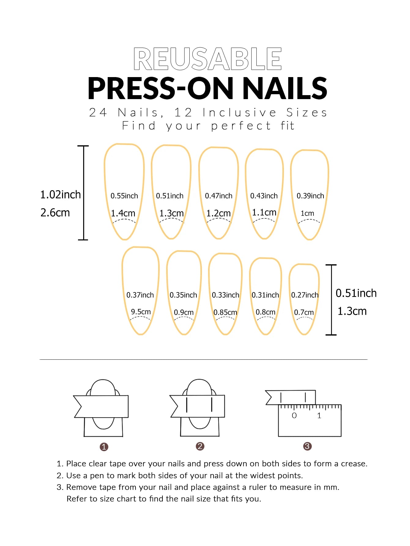 24pcs Medium Square White French Fake Bow Nails  Detachable And Reusable Jelly Glue 1pc Cuticle Pusher