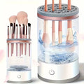 USB Makeup Brush Washer Cleaner and Dryer