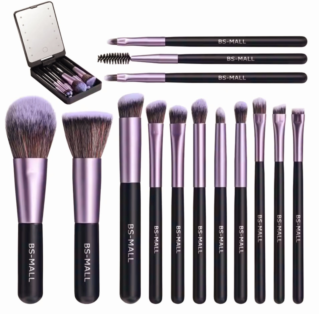 Makeup Brushes Led Lightup Case