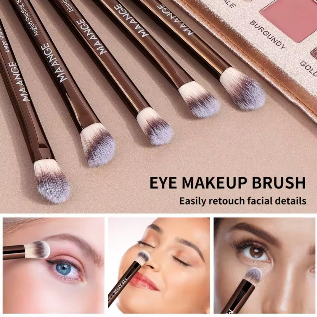 MAANGE 13pcs Premium Makeup Brush Set: For Foundation, Eyeshadow, Powder,  brushes with 2pcs Air Cushion Puffs kit