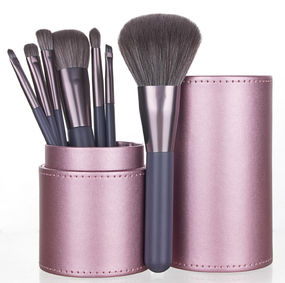 7 Makeup Brushes Portable Mini