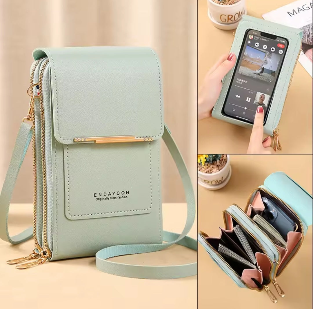 Women Crossbody Shoulder Bag Wallets Touchscreen Cell Phone Purse