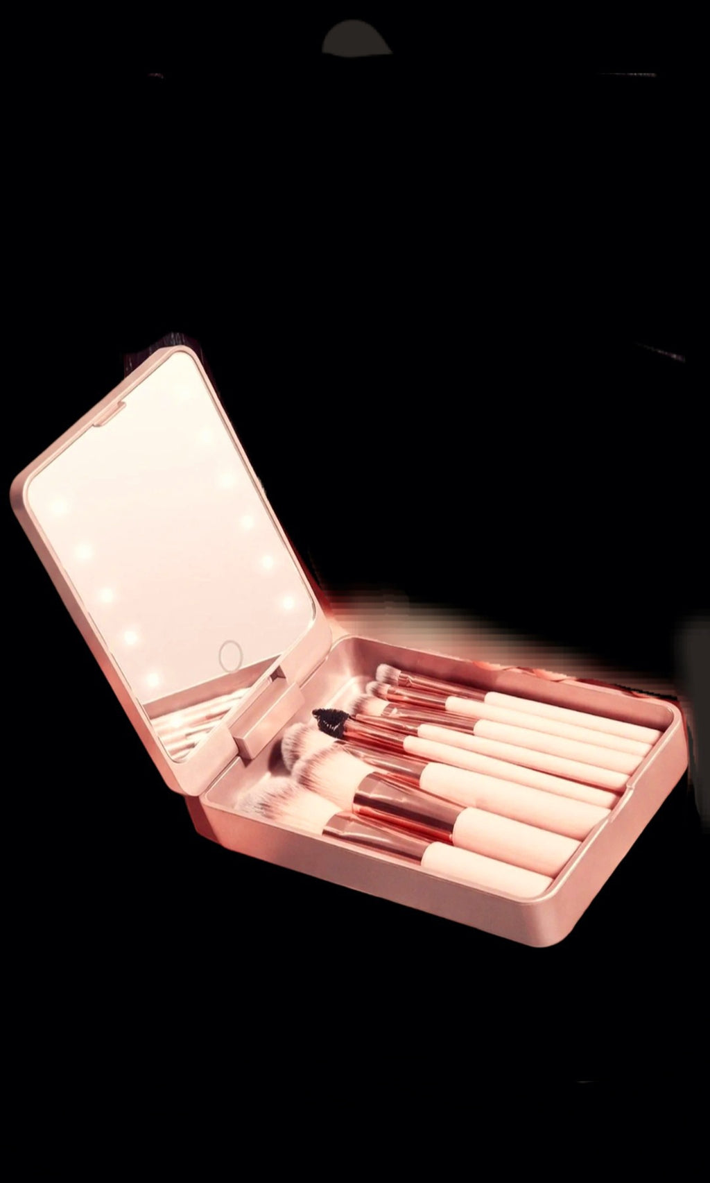 Makeup Brushes Led Lightup Case